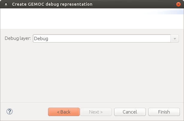 Debug representation wizard